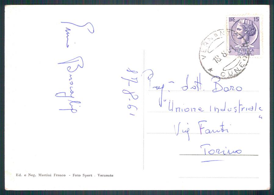 Cuneo Vernante FG cartolina MZ0121 – retro
