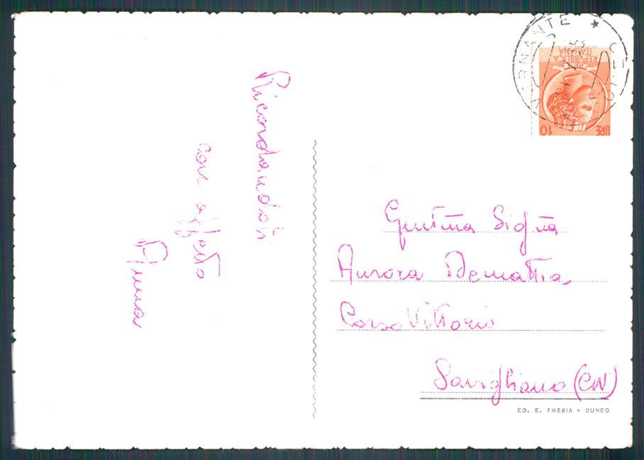 Cuneo Vernante STRAPPINO FG cartolina MZ0122 – retro