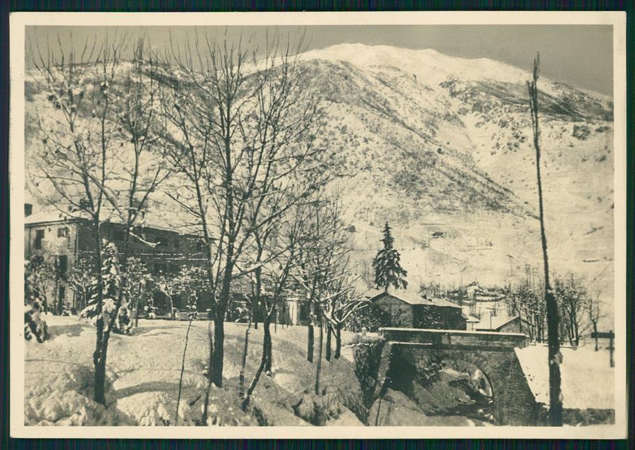 Cuneo Limone Piemonte Nevicata Foto FG cartolina MZ0129 – fronte