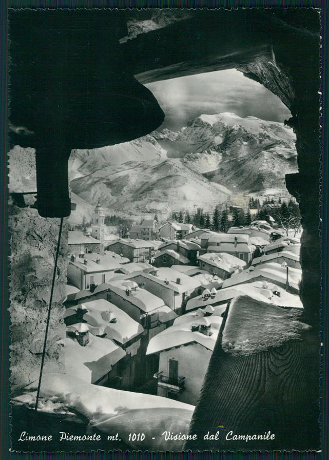 Cuneo Limone Piemonte Nevicata Foto FG cartolina MZ0144 – fronte