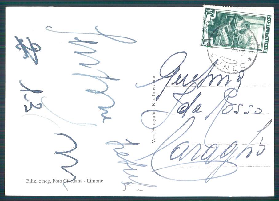 Cuneo Limone Piemonte Capanna Chiara Seggiovia Foto FG cartolina MZ0148 – retro