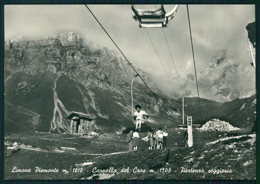 Cuneo Limone Piemonte Cappella Cros Seggiovia Foto FG cartolina MZ0149 – fronte