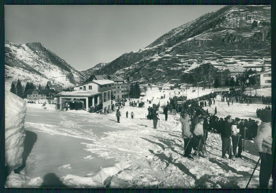 Cuneo Limone Piemonte Nevicata Sci Foto FG cartolina MZ0154 – fronte