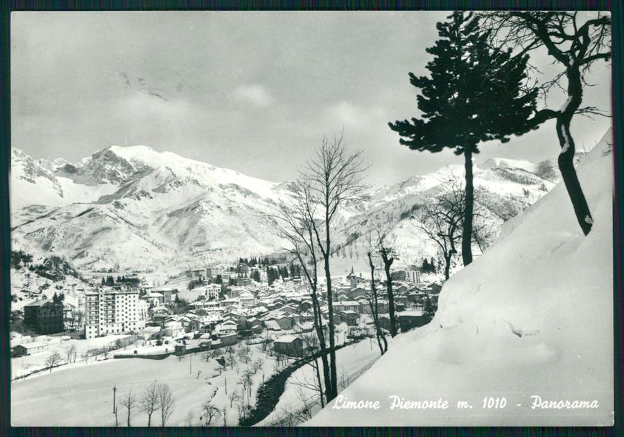 Cuneo Limone Piemonte Nevicata Foto FG cartolina MZ0157 – fronte