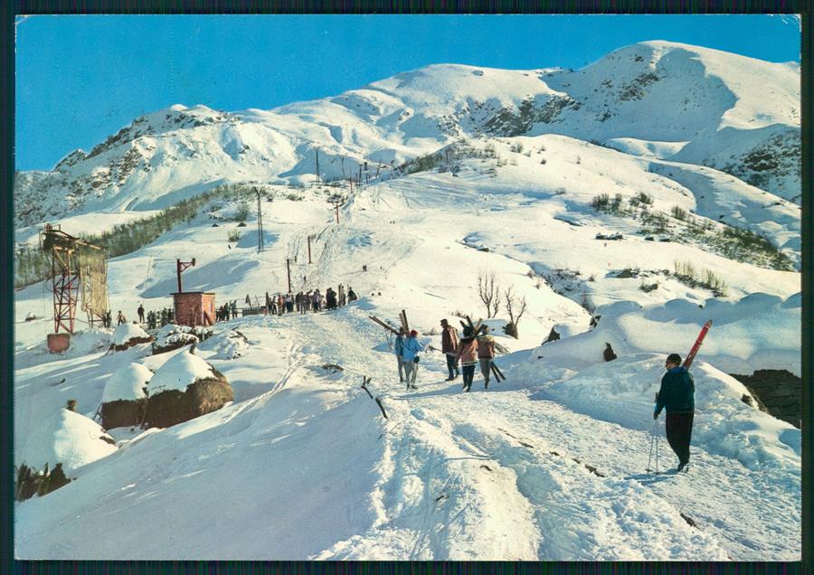 Cuneo Limone Piemonte Nevicata Sci Foto FG cartolina MZ0158 – fronte