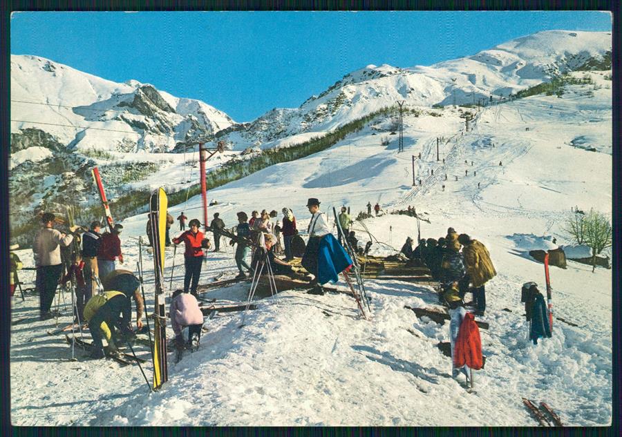 Cuneo Limone Piemonte Nevicata Sci Foto FG cartolina MZ0159 – fronte