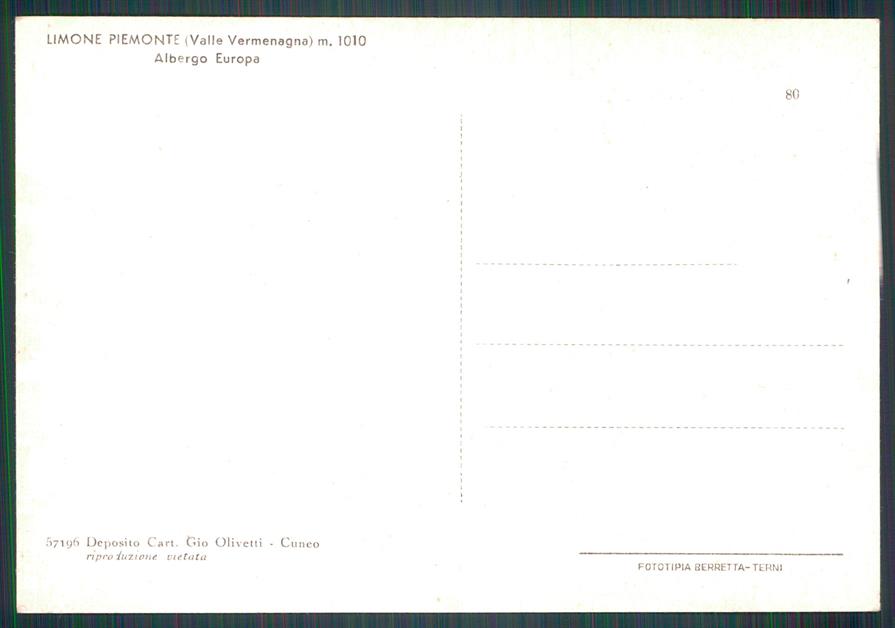 Cuneo Limone Piemonte FG cartolina MZ0171 – retro