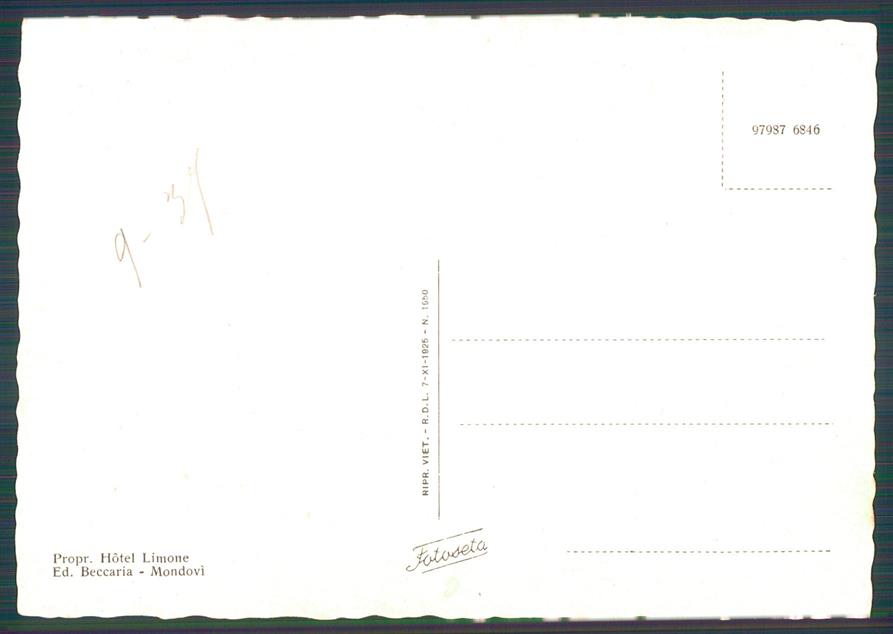 Cuneo Limone Piemonte FG cartolina MZ0173 – retro