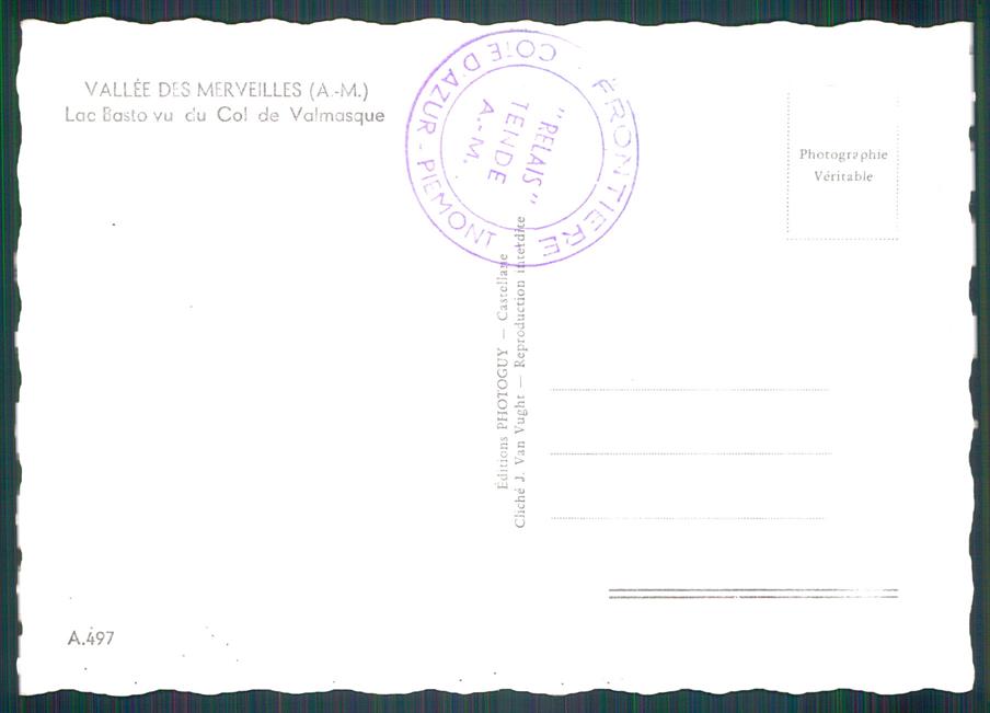 Francia Vallee des Merveilles Foto FG cartolina MZ0211 – retro
