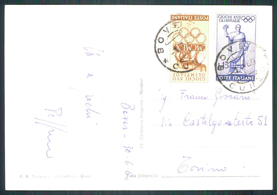 Cuneo Boves Auto Foto FG cartolina MZ0215 – retro