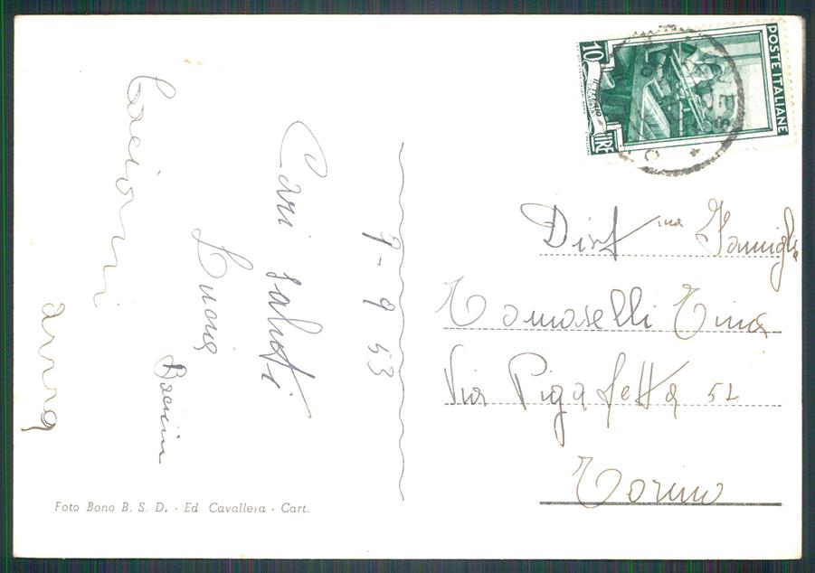 Cuneo Boves Foto FG cartolina MZ0217 – retro