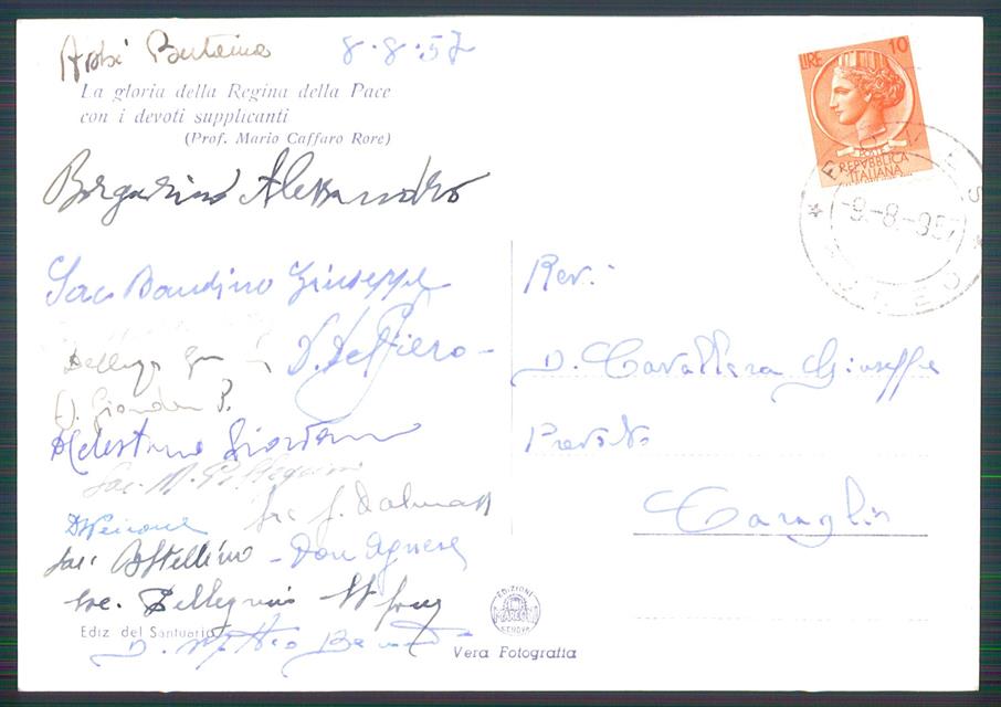 Cuneo Boves Fontanelle di Santuario Foto FG cartolina MZ0222 – retro