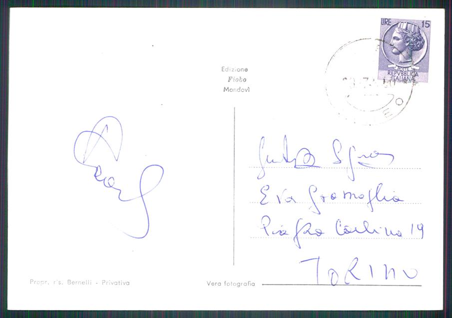 Cuneo Pianfei Foto FG cartolina MZ0277 – retro
