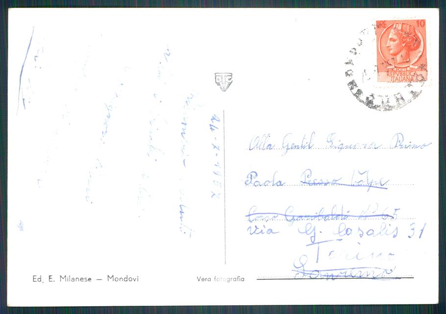 Cuneo Mondovì Breo Foto FG cartolina MZ0332 – retro