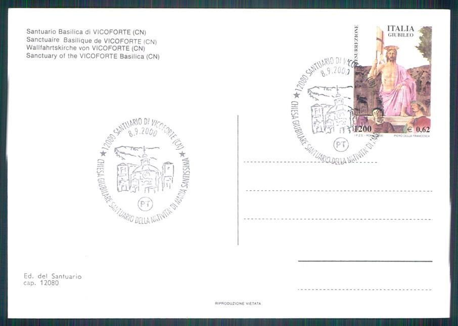 Cuneo Vicoforte Santuario Foto FG cartolina MZ0348 – retro