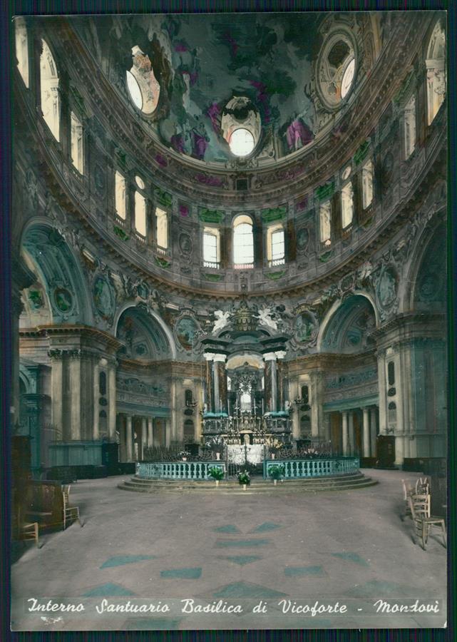 Cuneo Vicoforte Santuario Foto FG cartolina MZ0349 – fronte