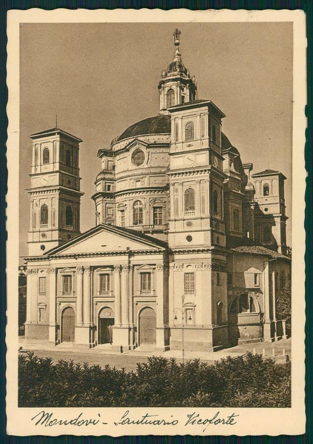 Cuneo Vicoforte Santuario FG cartolina MZ0351 – fronte