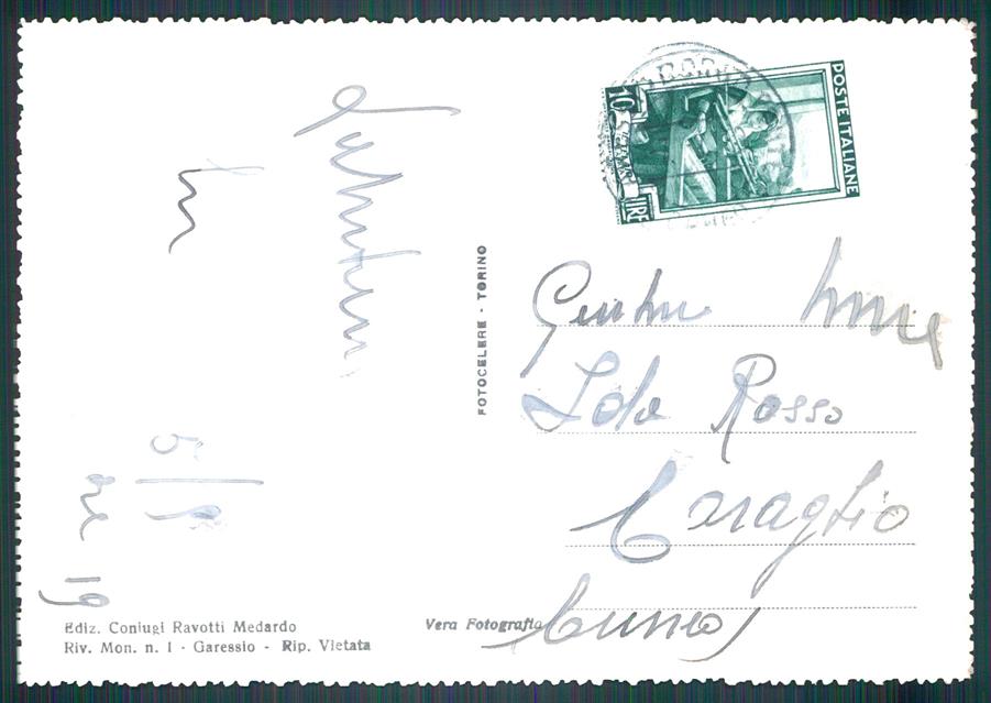 Cuneo Garessio Tanaro Foto FG cartolina MZ0359 – retro