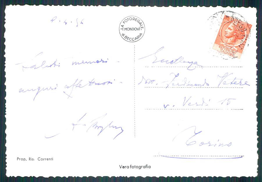 Cuneo Garessio Colle San Bernardo Foto FG cartolina MZ0361 – retro