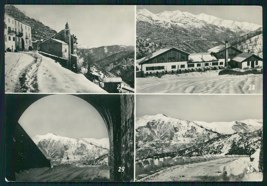 Imperia Pornassio Colle di Nava Nevicata Foto FG cartolina MZ0381 – fronte