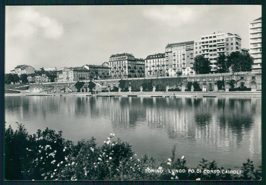Torino città Lungo Po Foto FG cartolina MZ0385 – fronte
