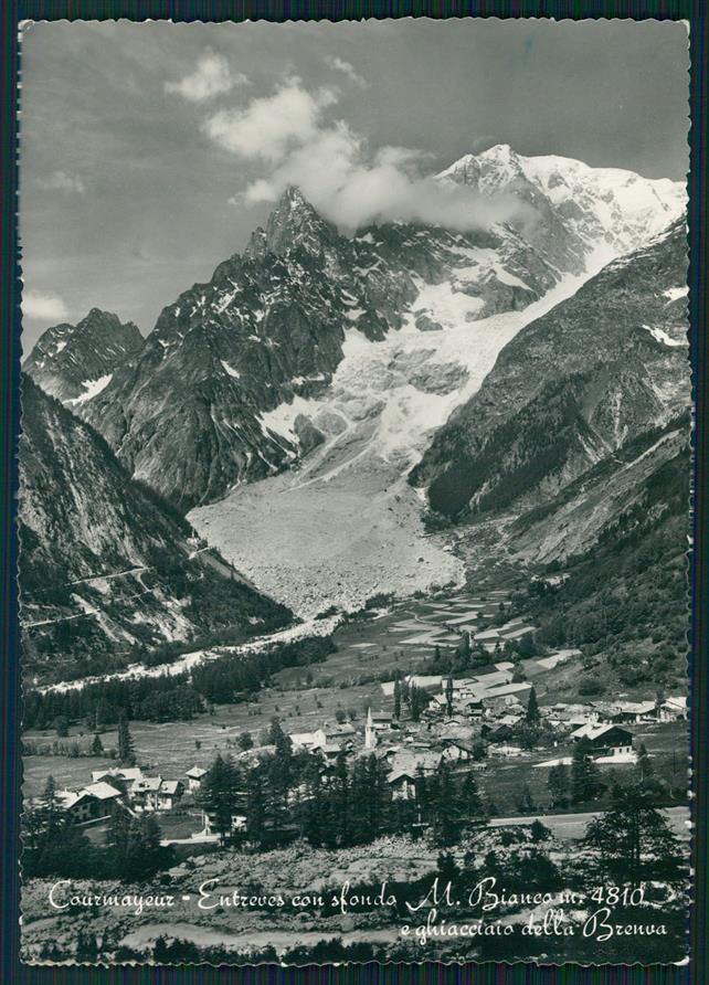 Aosta Courmayeur Entreves Ghiacciaio Brenva Foto FG cartolina MZ0388 – fronte