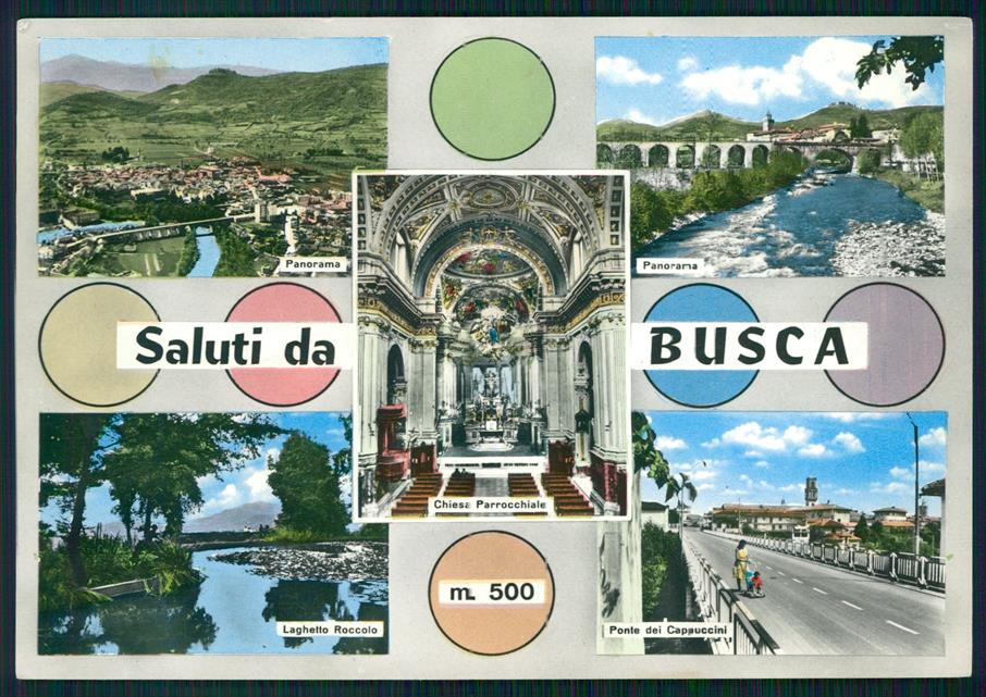 Cuneo Busca Saluti da Foto FG cartolina MZ0395 – fronte