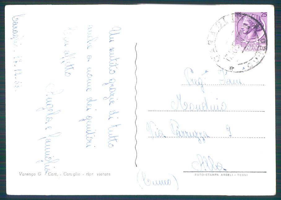 Cuneo Caraglio Foto FG cartolina MZ0402 – retro