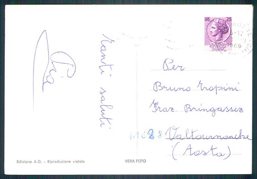 Cuneo Demonte Lago della Meja Foto FG cartolina MZ0413 – retro