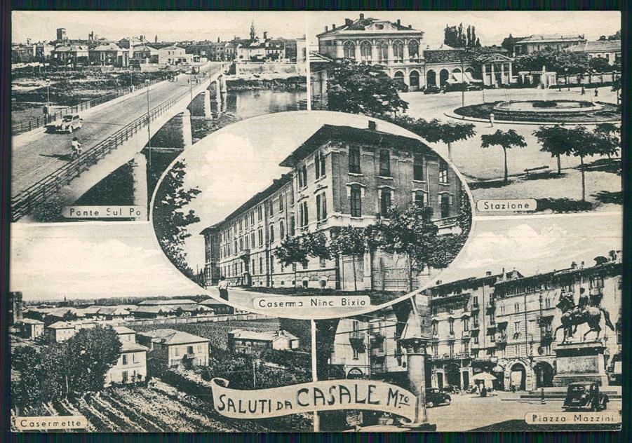 Alessandria Casale Monferrato Saluti da FG cartolina MZ0418 – fronte