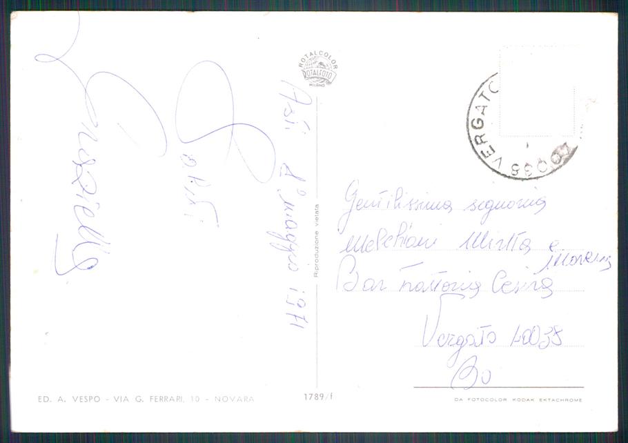 Asti città ABRASA Foto FG cartolina MZ0432 – retro