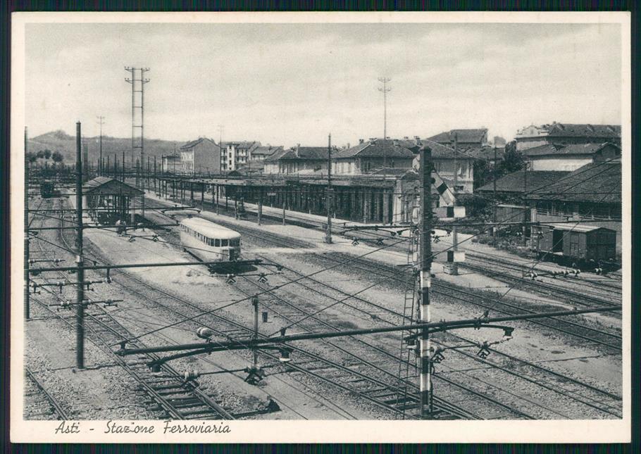 Asti città Stazione Treni FG cartolina MZ0437 – fronte