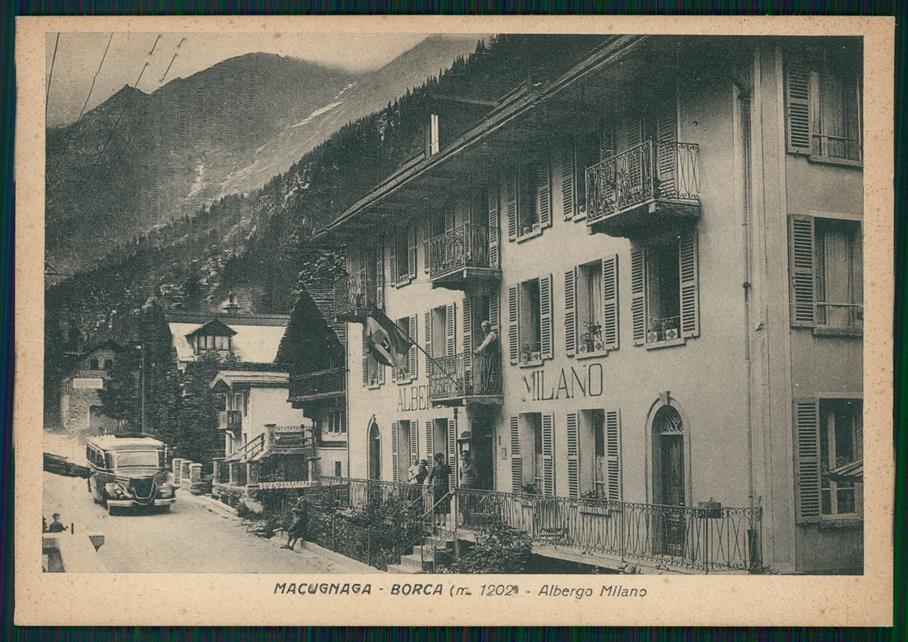 Verbania Macugnaga Borca Corriera FG cartolina MZ0438 – fronte