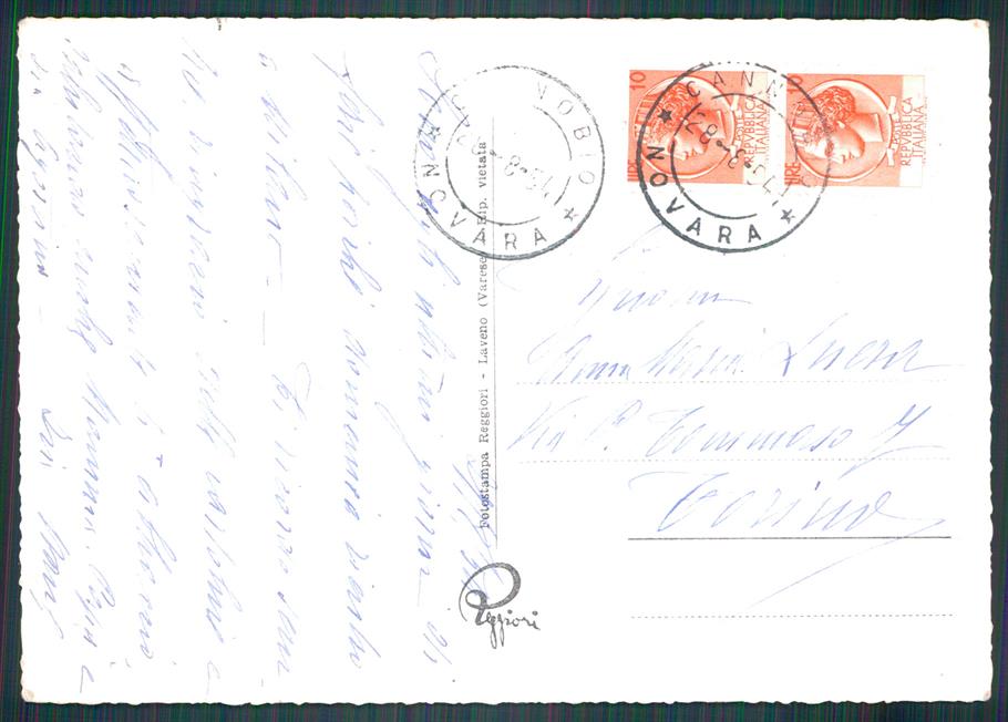 Verbania Cannobio Piaggio Valmara Corriera Foto FG cartolina MZ0440 – retro
