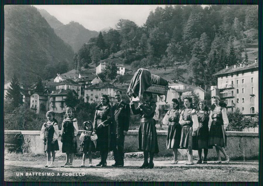 Vercelli Fobello Battesimo Costumi Foto FG cartolina MZ0445 – fronte