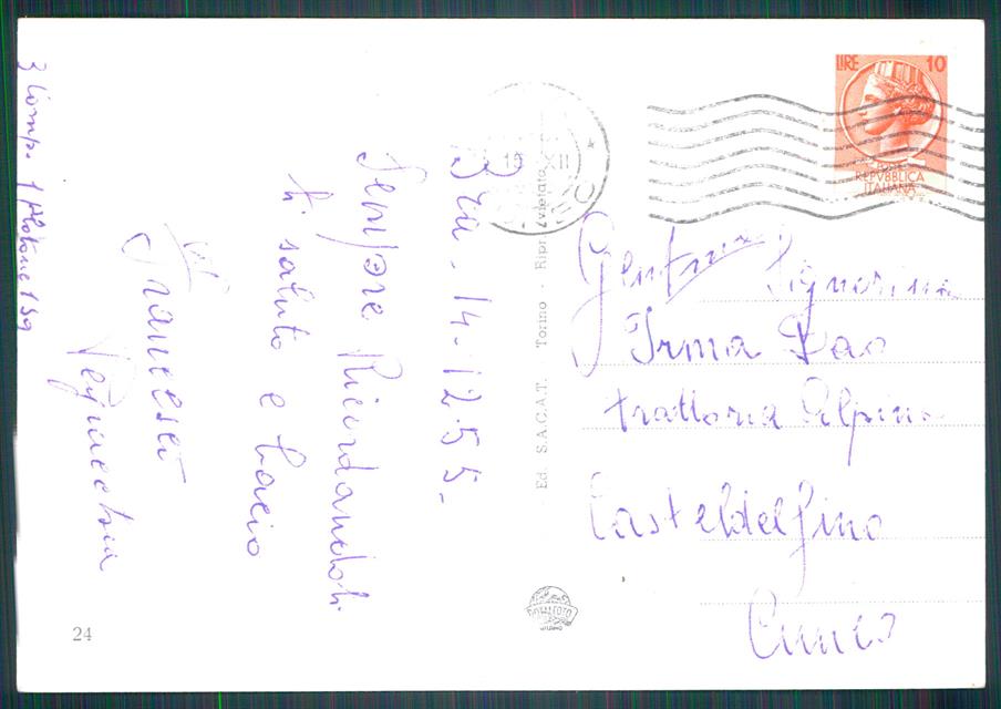 Cuneo Brà Foto FG cartolina MZ0460 – retro