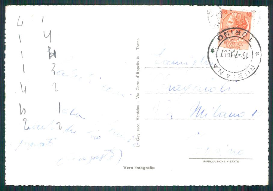 Torino Rubiana Foto FG cartolina MZ0481 – retro