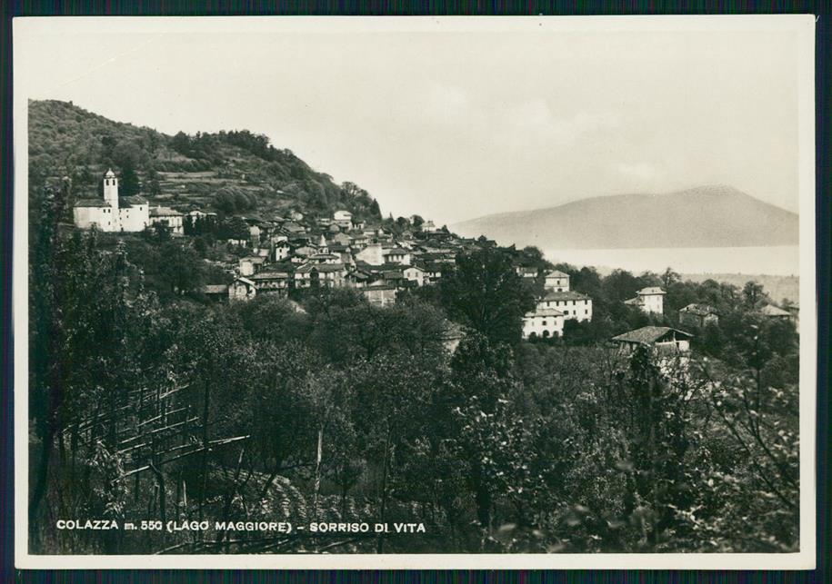 Novara Colazza Lago Maggiore PIEGA Foto FG cartolina MZ0492 – fronte