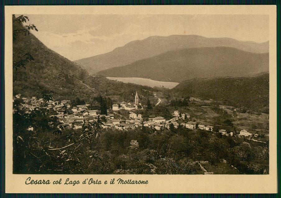 Verbania Cesara Lago d'Orta Mottarone FG cartolina MZ0501 – fronte