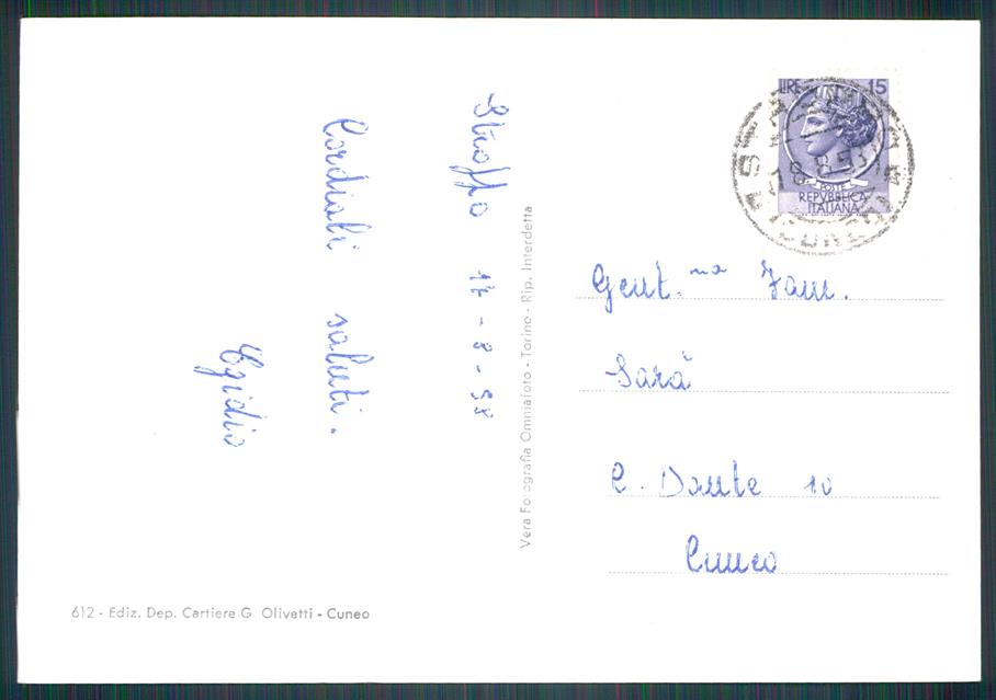 Cuneo Stroppo Foto FG cartolina MZ0511 – retro