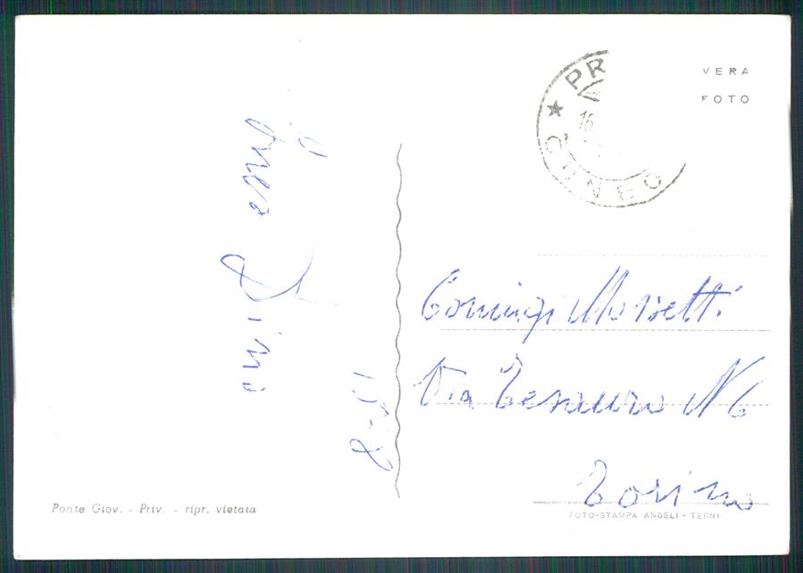 Cuneo Prazzo Ussolo Foto FG cartolina MZ0529 – retro