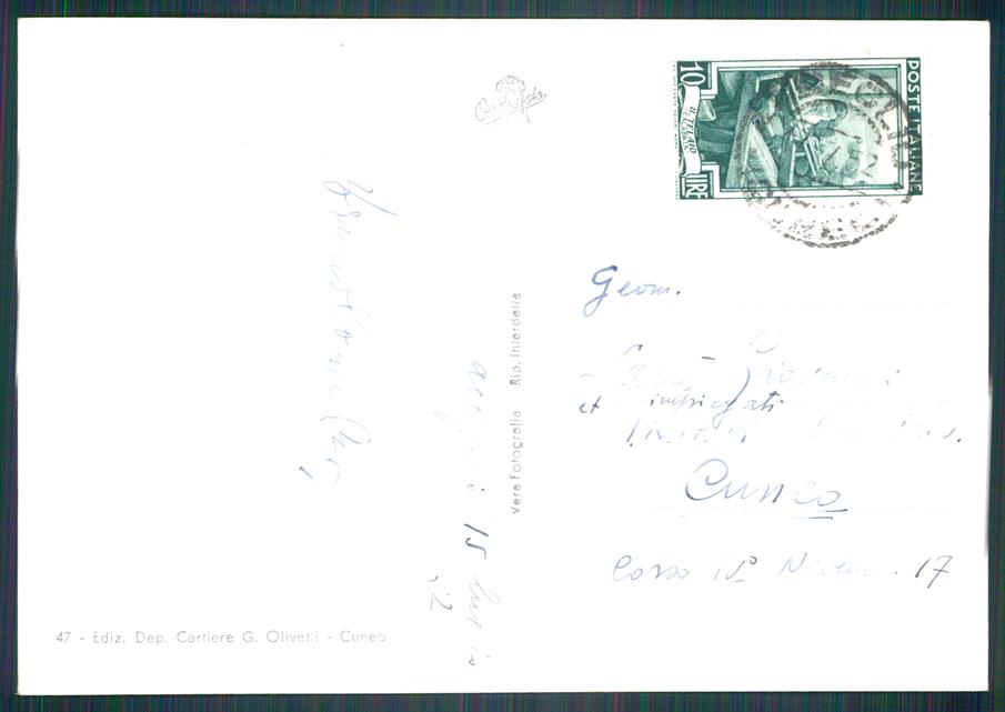 Cuneo Acceglio Foto FG cartolina MZ0539 – retro