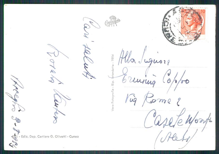 Cuneo Acceglio Foto FG cartolina MZ0542 – retro