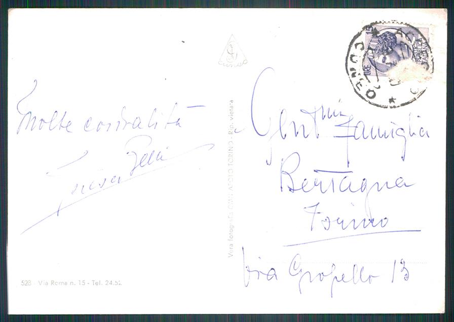 Cuneo Acceglio Saretto Lago di Foto FG cartolina MZ0551 – retro