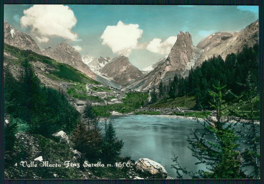 Cuneo Acceglio Saretto Lago di Foto FG cartolina MZ0553 – fronte