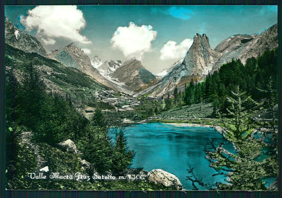 Cuneo Acceglio Saretto Lago di Foto FG cartolina MZ0554 – fronte