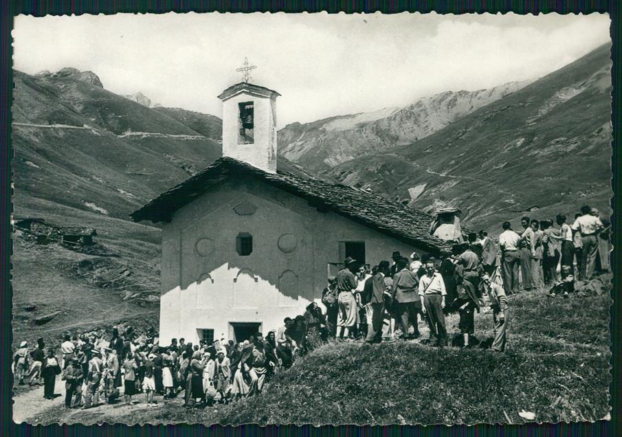 Cuneo Acceglio Santuario Carabinieri PIEGA Foto FG cartolina MZ0558 – fronte