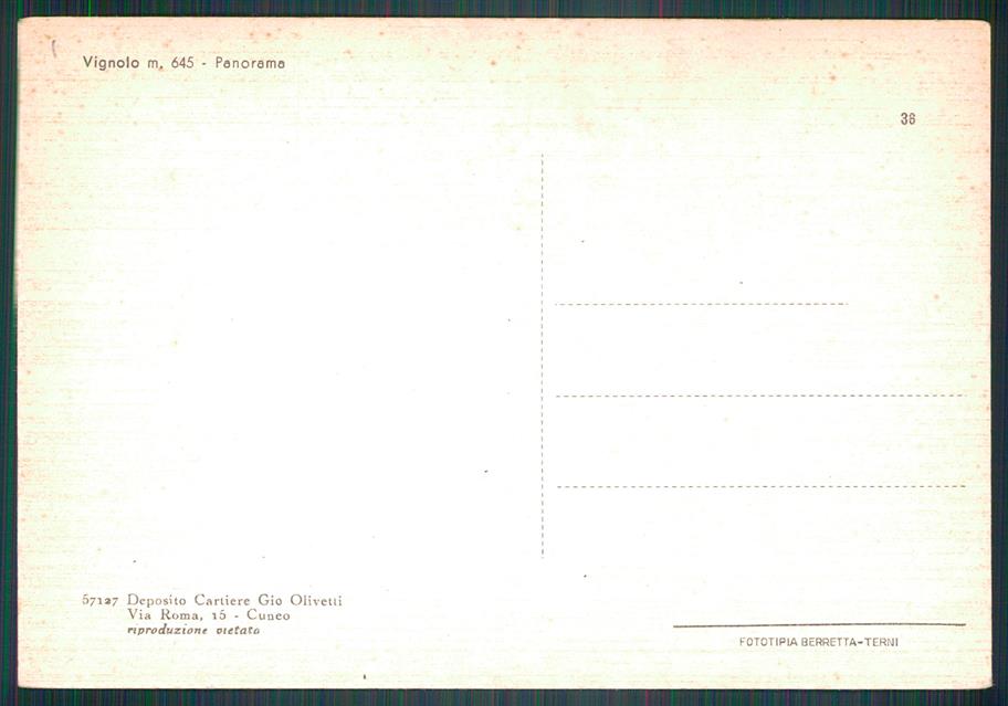 Cuneo Vignolo FG cartolina MZ0564 – retro