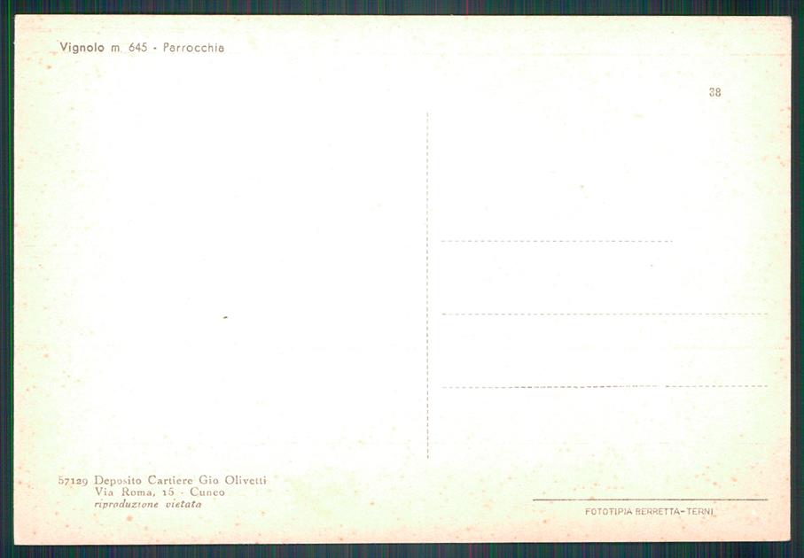 Cuneo Vignolo FG cartolina MZ0565 – retro