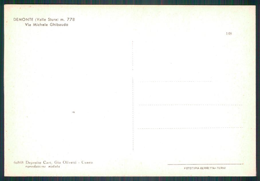 Cuneo Demonte Auto FG cartolina MZ0590 – retro